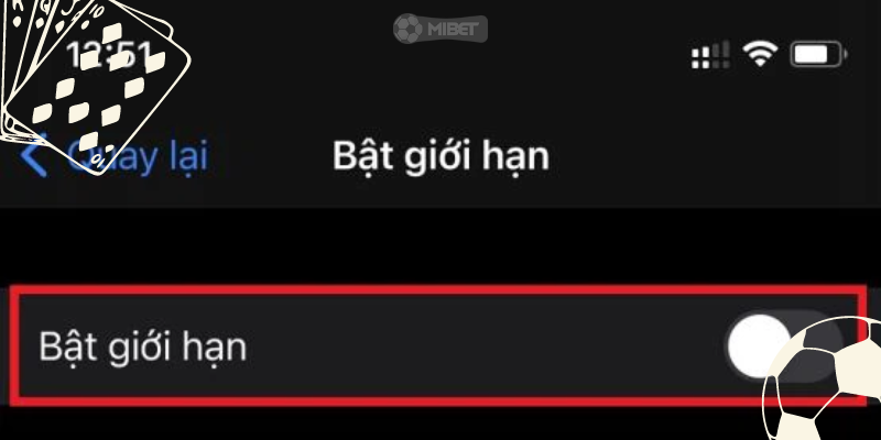 Cách khắc phục không tải MiBet trên iOS cần tắt tính năng Content and Privacy Restrictions