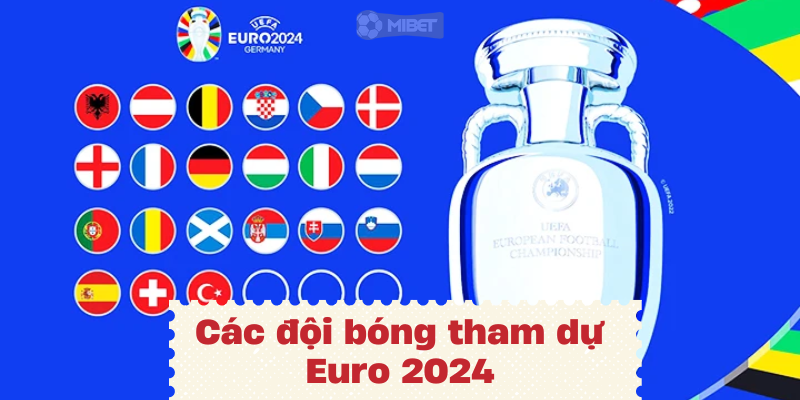 Danh sách các đội bóng tham dự Euro 2024 theo bảng đấu